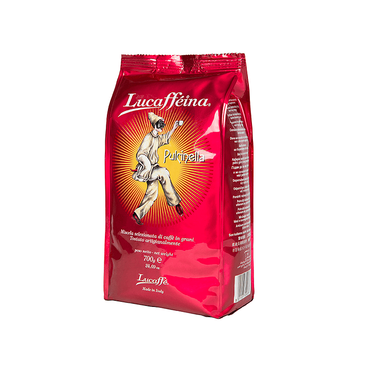 Lucaffe Pulcinella 700 g - Cafe en Grano Energetico